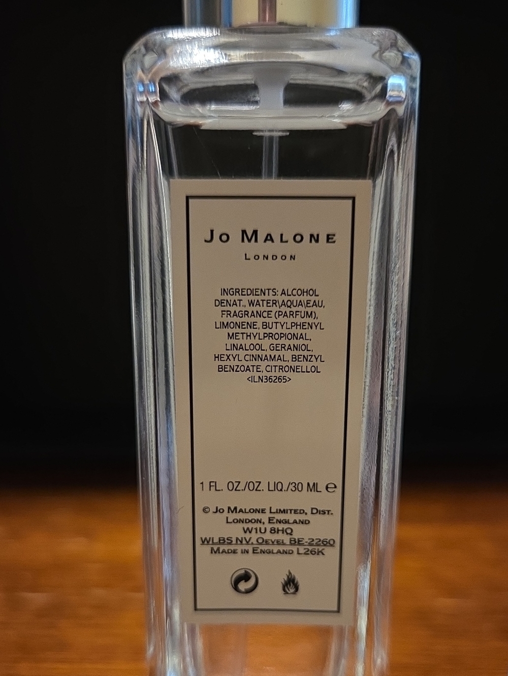 JO MALONE LONDON ENGLISH PEAR & FREESIA 1 oz BOTTLE & SAMPLE TRAVEL SIZE - Picture 4 of 4